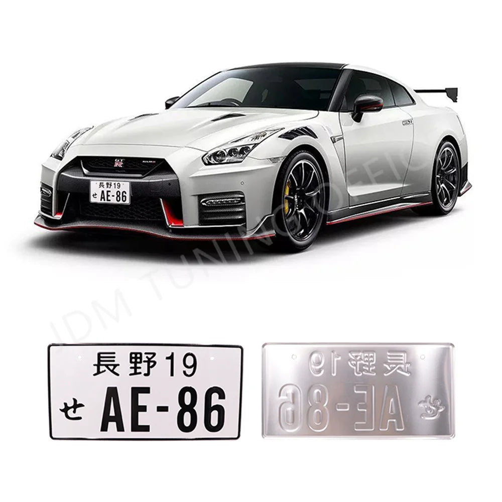 JDM Style License Plate