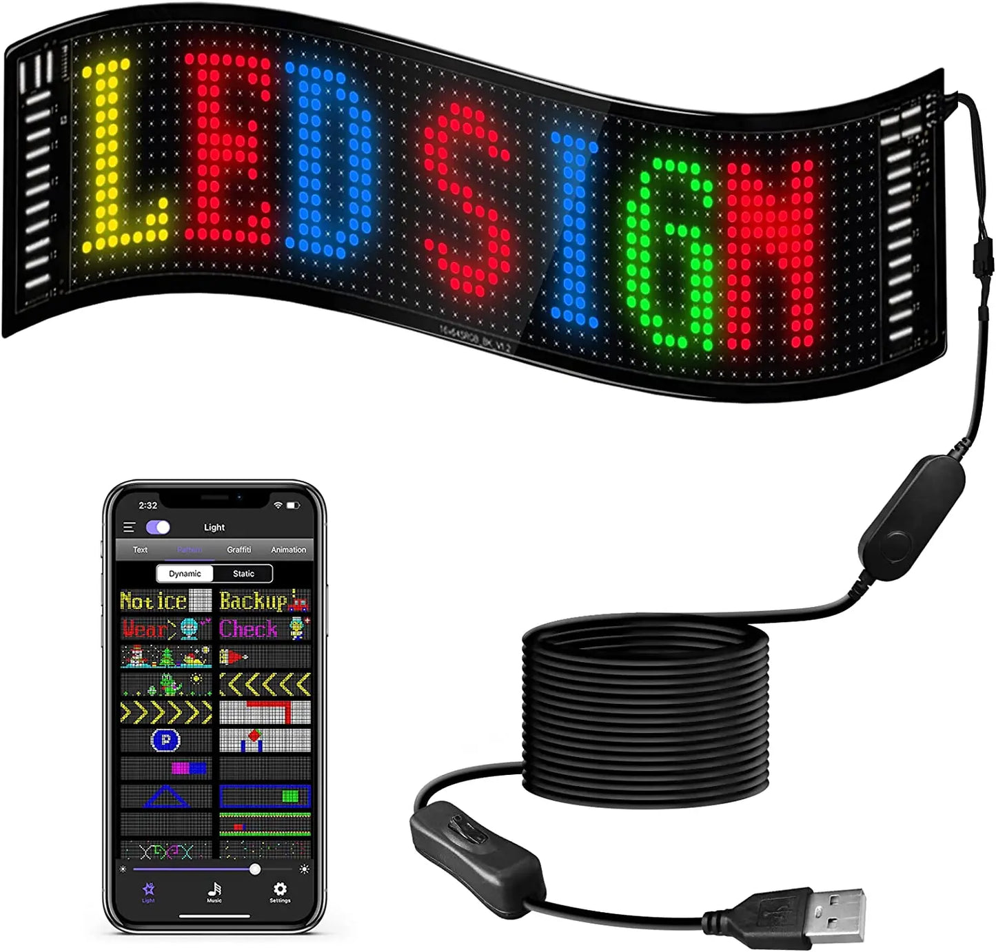 Custom LED Car Panel