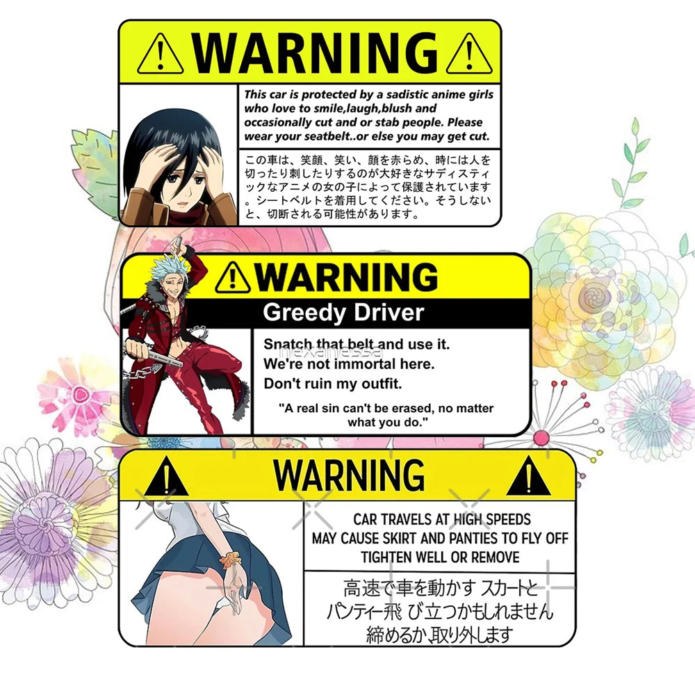 Weeb Warning Sticker